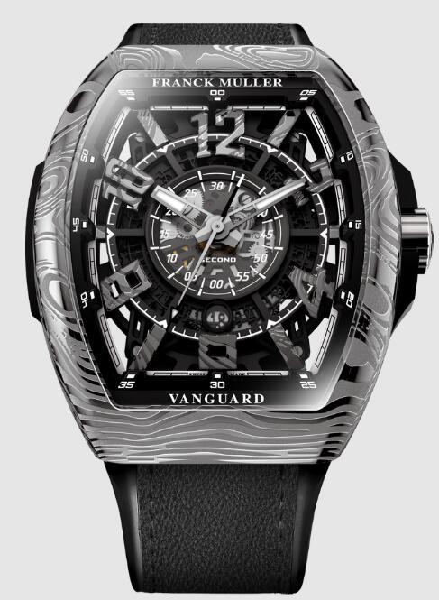 Franck Muller Vanguard Damascus Steel Racing V 45 SC DT RCG SQT DAMAS (NR) Replica Watch